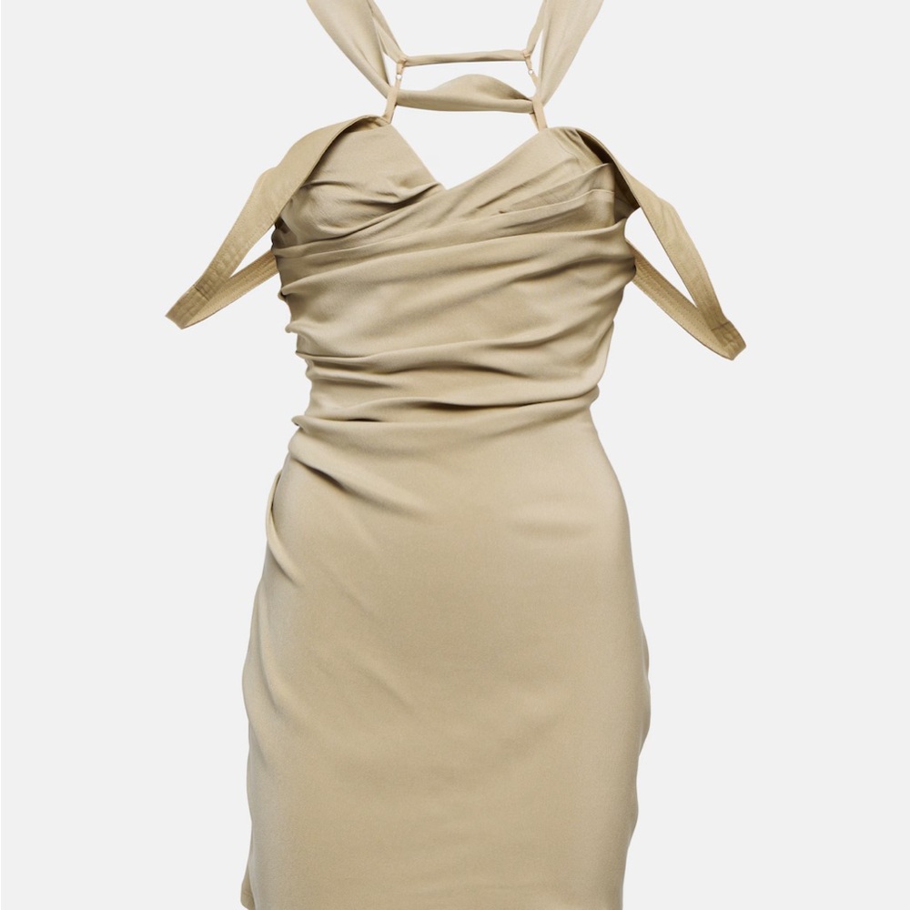 JACQUEMUS
Beige Le Papier 'La Robe Soffio' Minidress